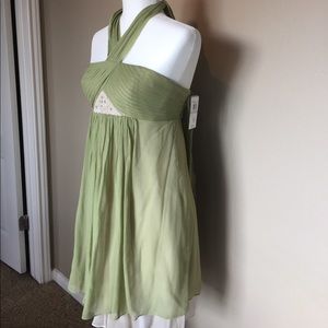 BCBG MaxAzria Silk Halter Dress